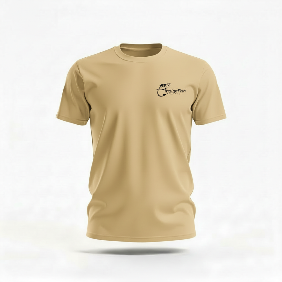 Keep It Reelin' Chest Label Heritage Angler Tee by IndigeFish